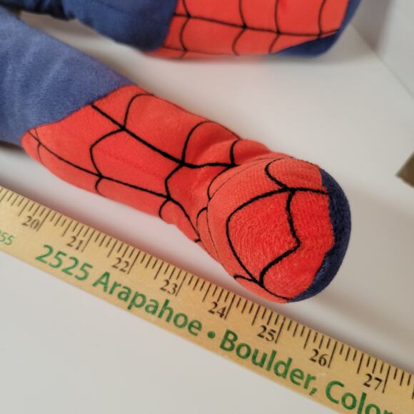 27" Spider-Man Plush Pillow Marvel Jay Franco Stuffed Superhero Toy Red Blue - Picture 6 of 16